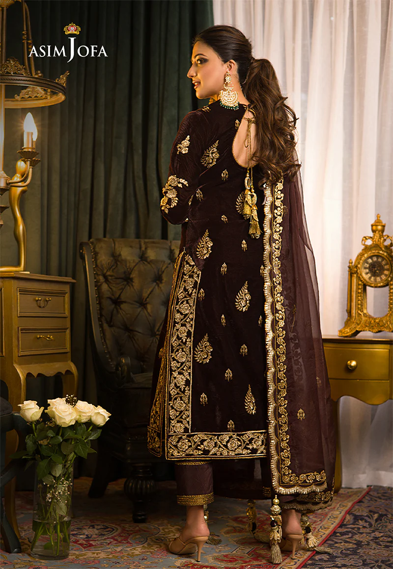 AJMR-07 EMBROIDERED VELVET 3 PCS - Image 4