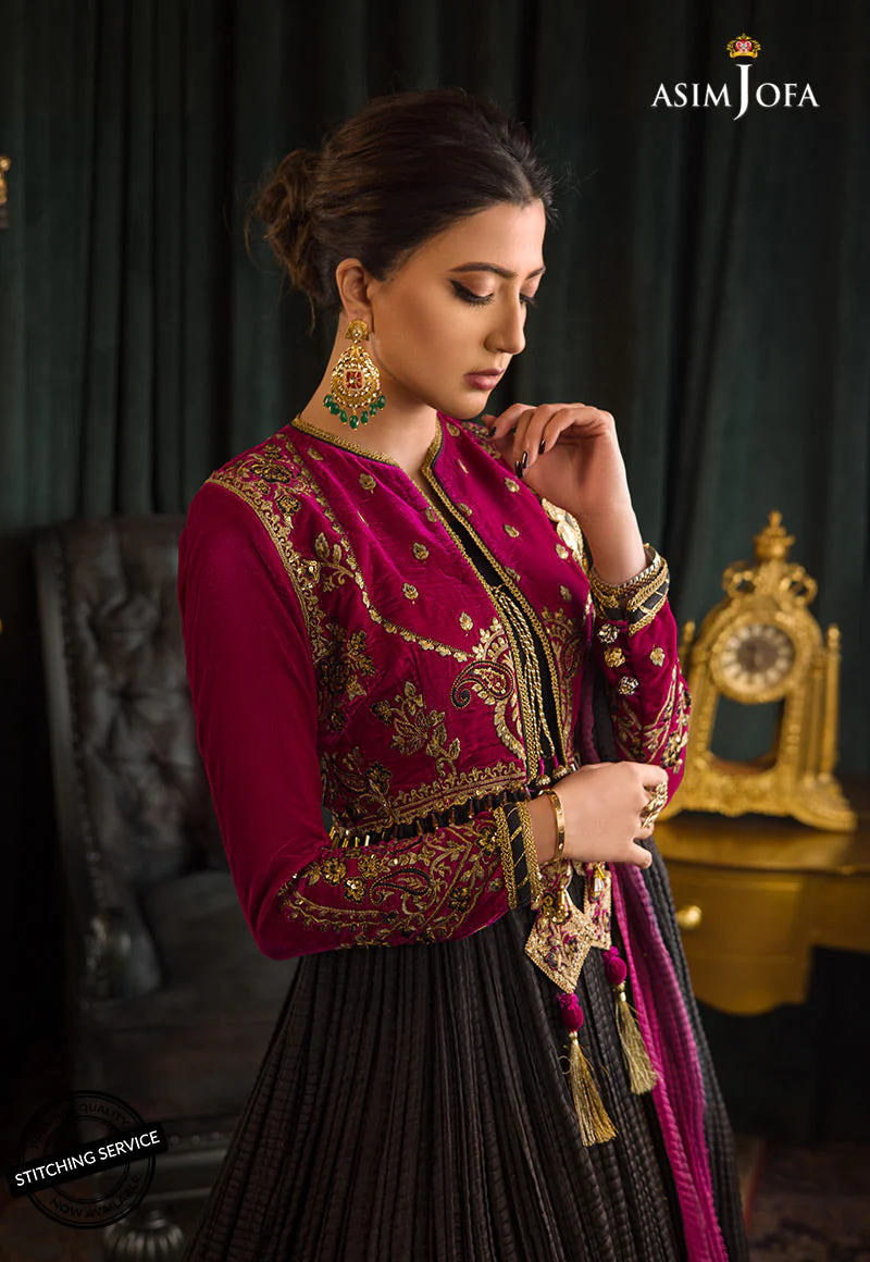 AJMR-08 EMBROIDERED VELVET 3 PCS - Image 2