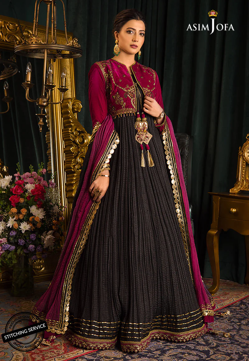 AJMR-08 EMBROIDERED VELVET 3 PCS - Image 3
