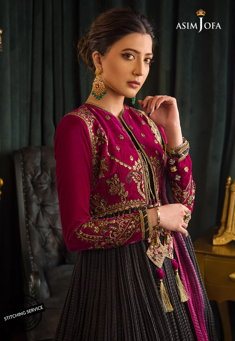 AJMR-08 EMBROIDERED VELVET 3 PCS - Image 5