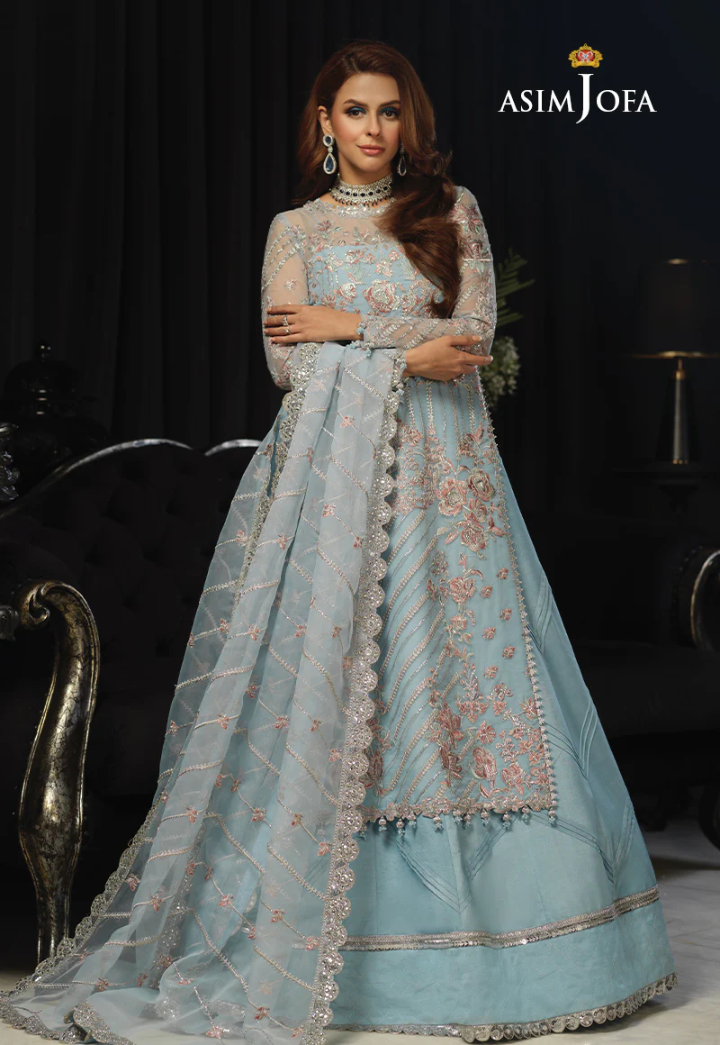 AJN-15 EMBROIDERED ORGANZA 3 PCS - Image 5