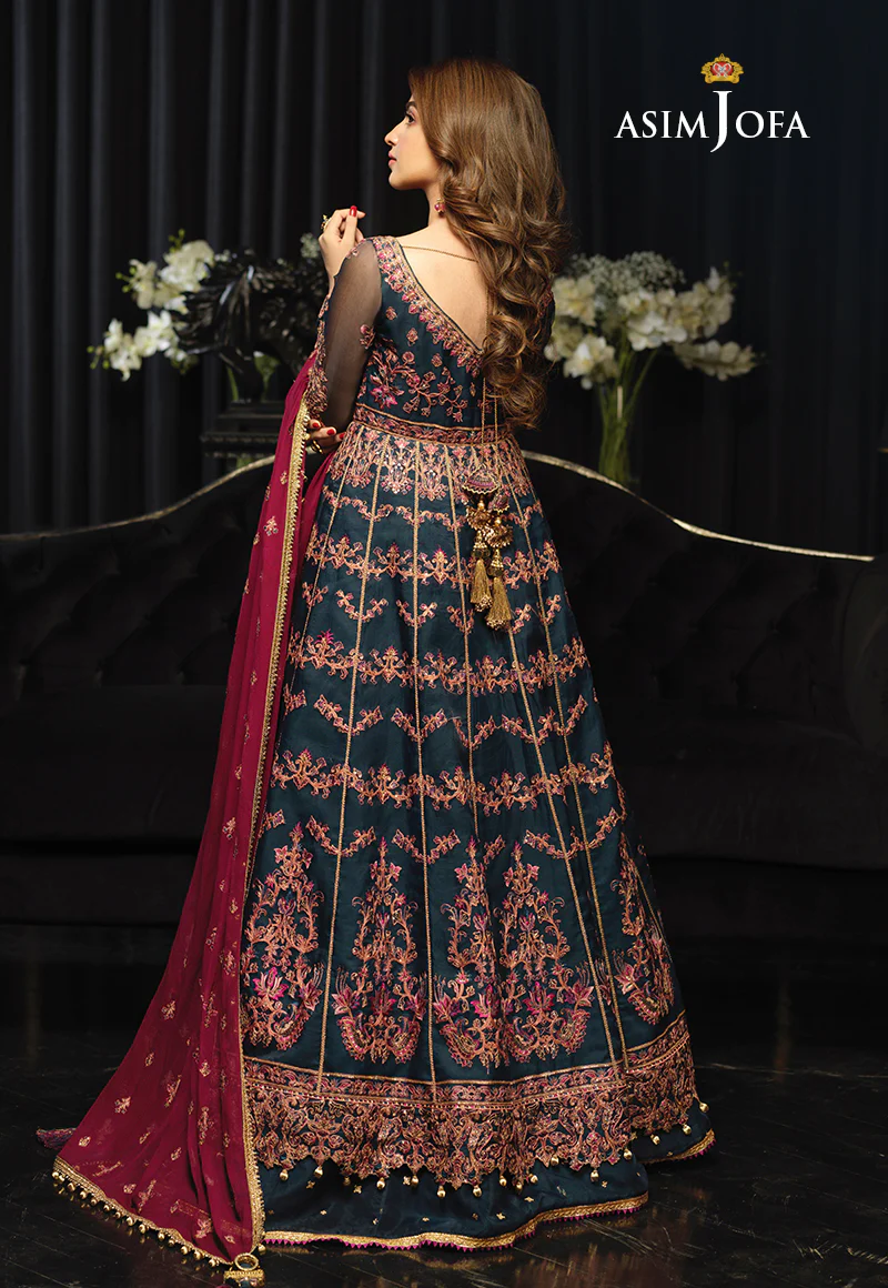 AJN-16 EMBROIDERED ORGANZA 3 PCS - Image 3