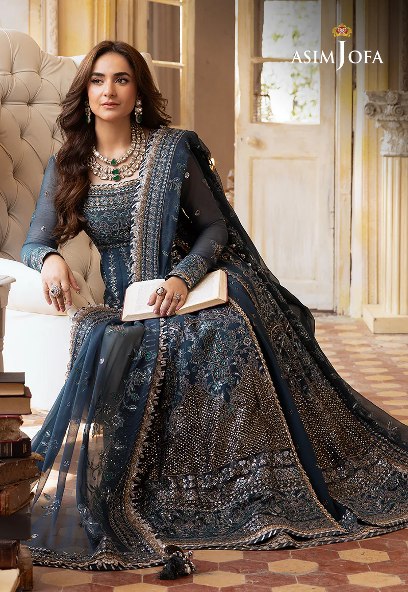 AJNB-02 EMBROIDERED CHIFFON 3 PCS - Image 8