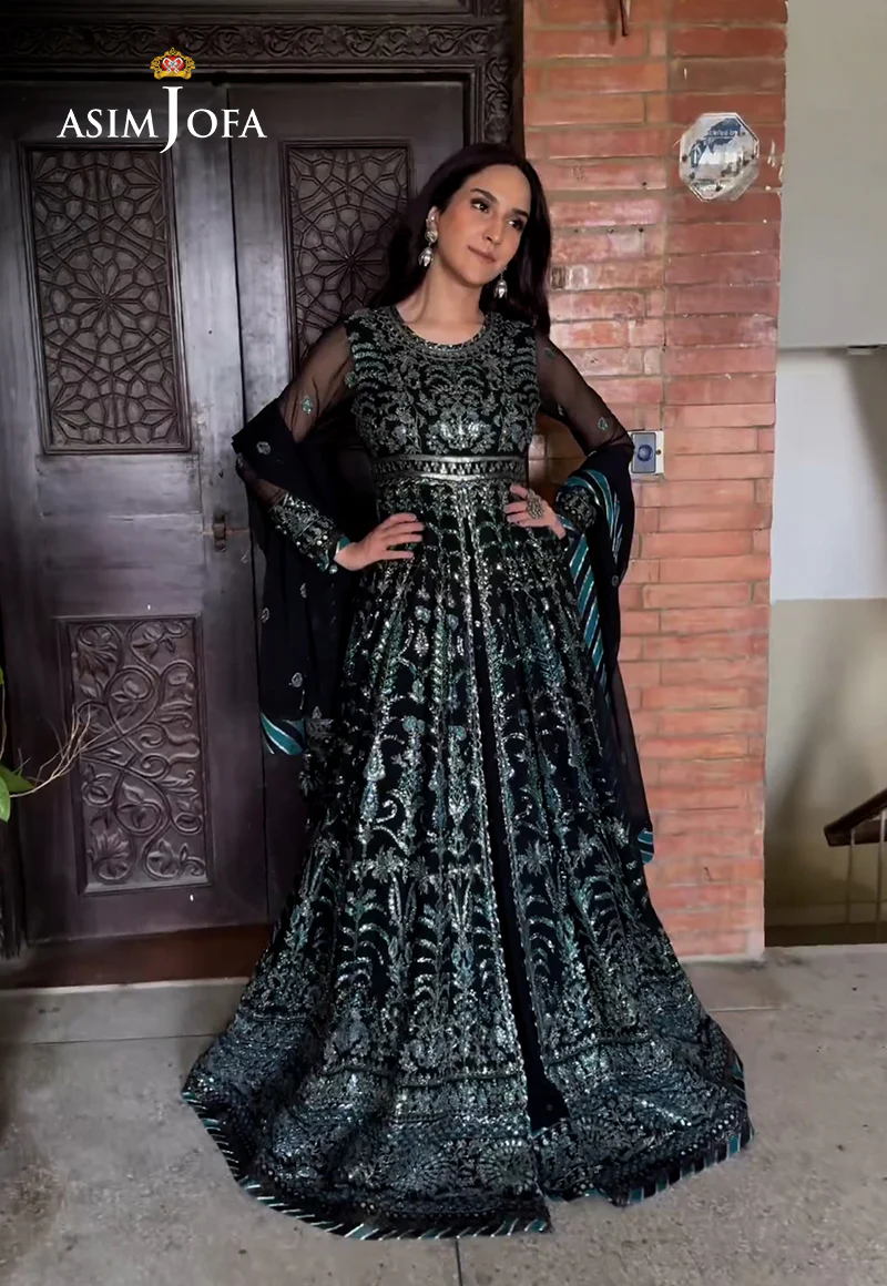 AJNB-05 EMBROIDERED CHIFFON 3 PCS - Image 11