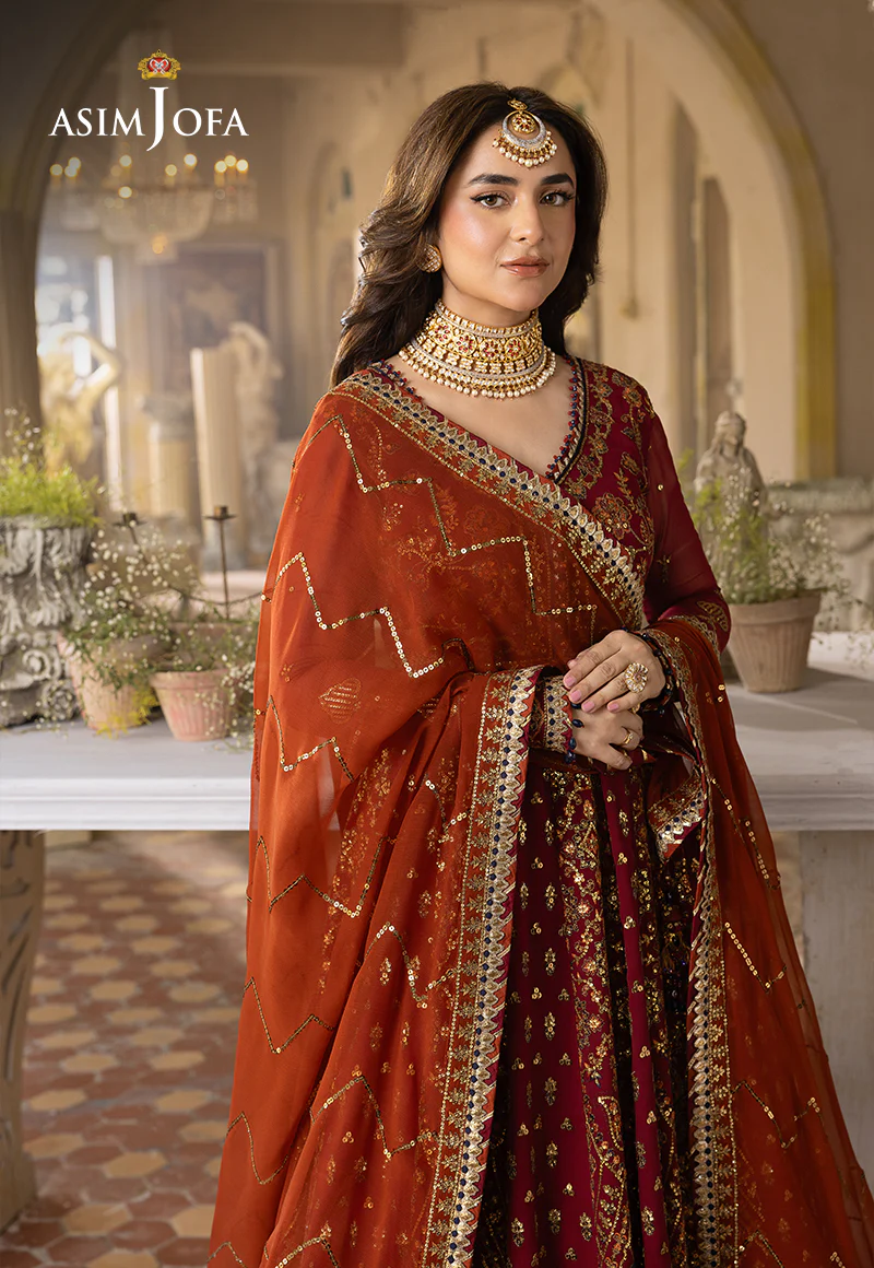 AJNB-10 EMBROIDERED CHIFFON 3 PCS - Image 4