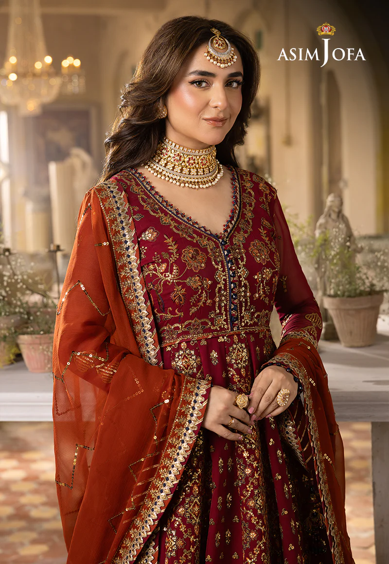 AJNB-10 EMBROIDERED CHIFFON 3 PCS - Image 6