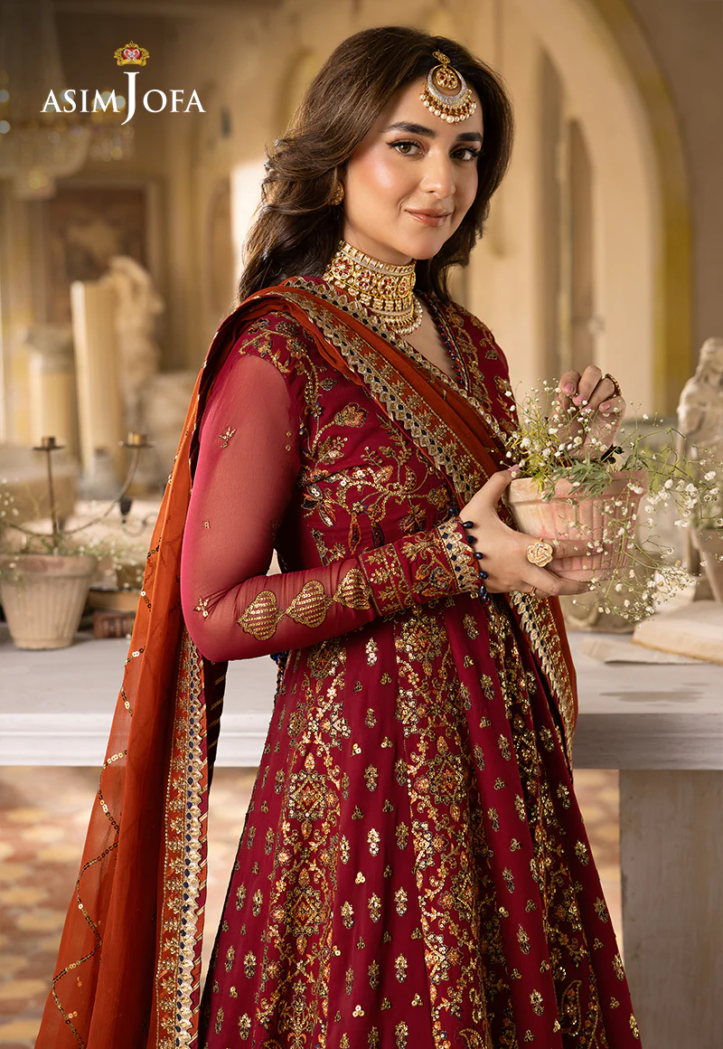 AJNB-10 EMBROIDERED CHIFFON 3 PCS - Image 8