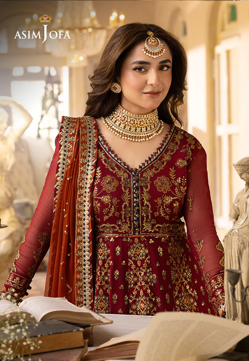 AJNB-10 EMBROIDERED CHIFFON 3 PCS - Image 9