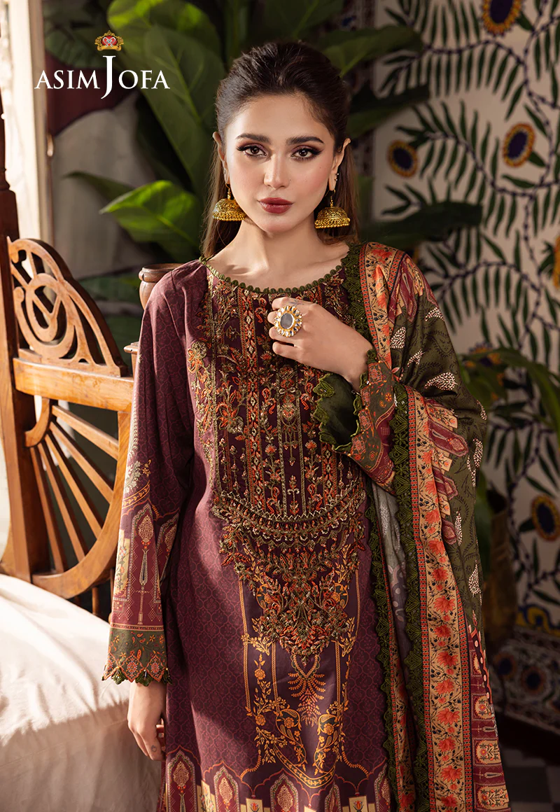 AJNR-07 PRINTED CAMBRIC 3 PCS - Image 6