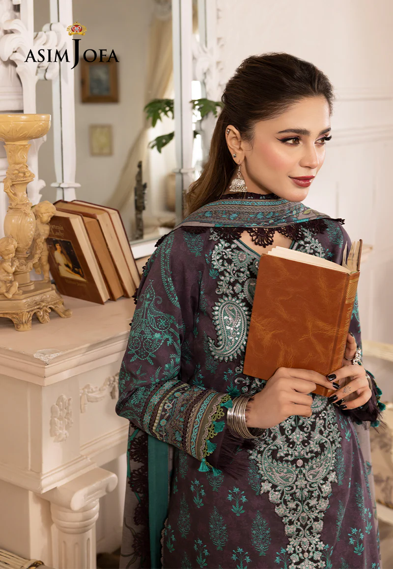 AJNR-08 EMBROIDERED CAMBRIC 3 PCS - Image 6