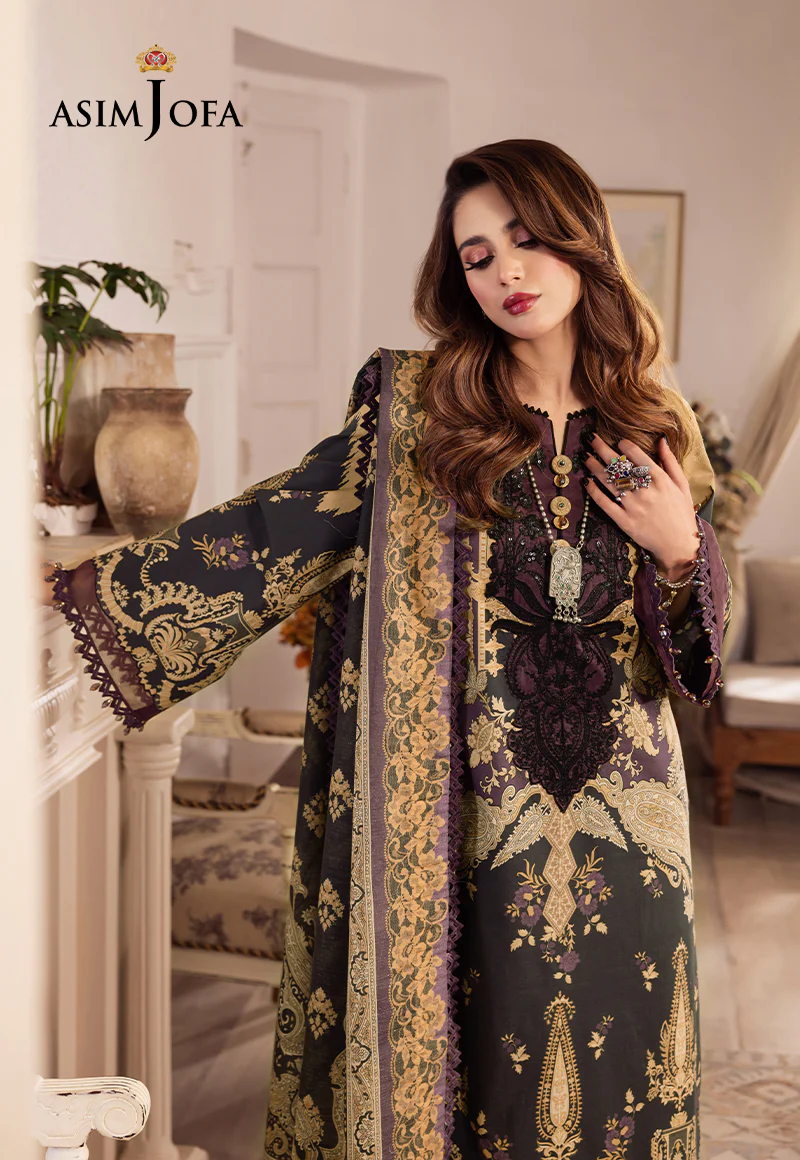 AJNR-09 EMBROIDERED CAMBRIC 3 PCS - Image 5
