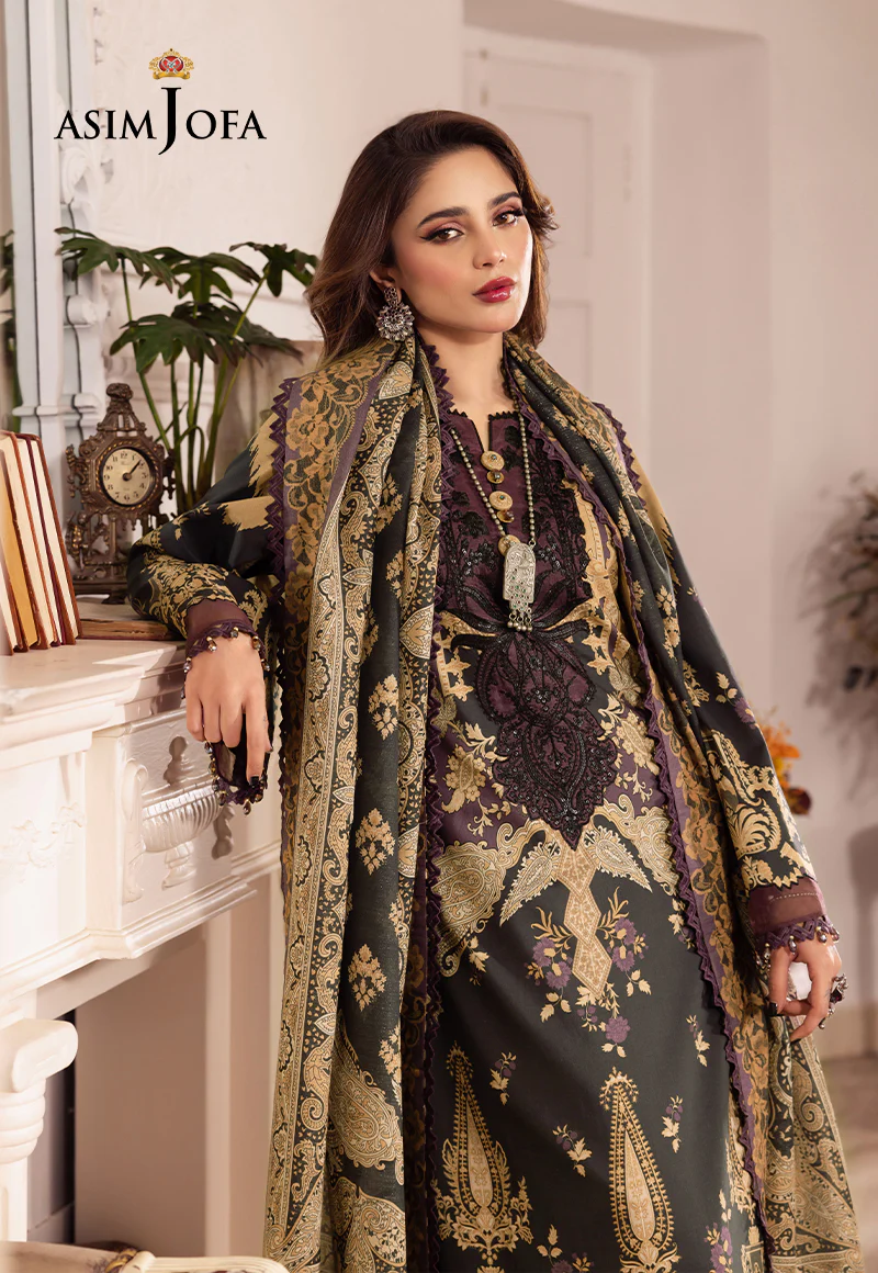 AJNR-09 EMBROIDERED CAMBRIC 3 PCS - Image 7
