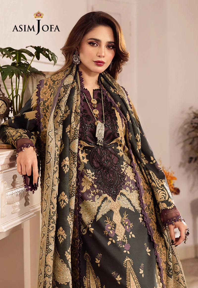 AJNR-09 EMBROIDERED CAMBRIC 3 PCS - Image 8