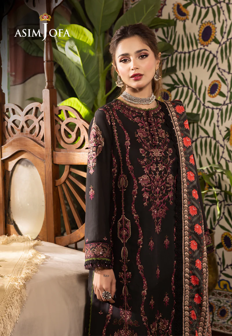 AJNR-10 EMBROIDERED CAMBRIC 3 PCS - Image 5