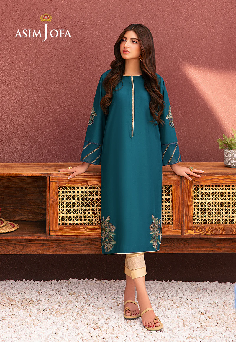 AJOD-10 EMBROIDERED SWISS LAWN 1 PC - Image 4