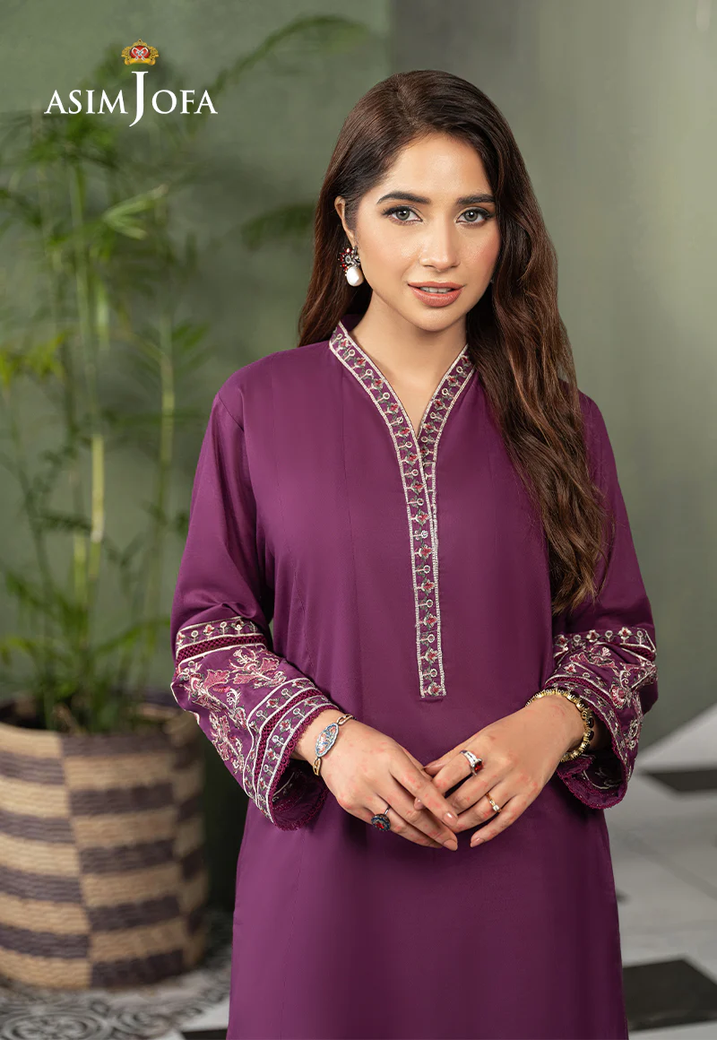 AJOD-12 EMBROIDERED SWISS LAWN 1 PC - Image 3