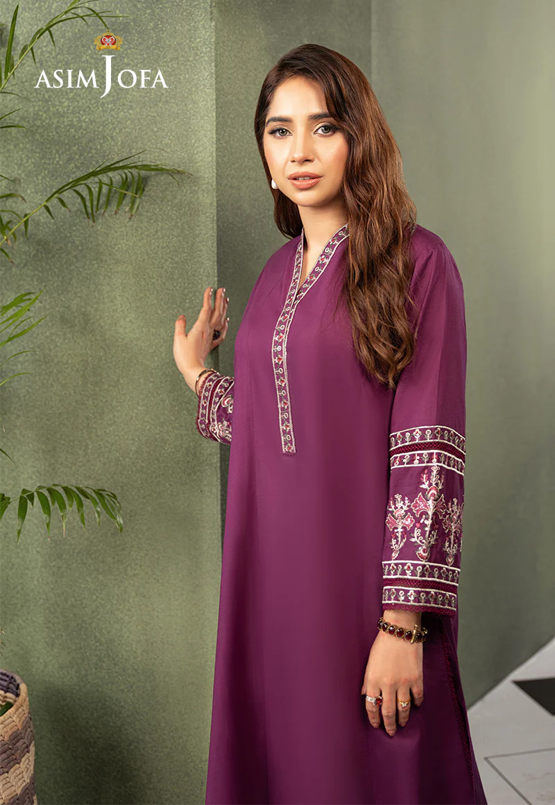 AJOD-12 EMBROIDERED SWISS LAWN 1 PC - Image 7