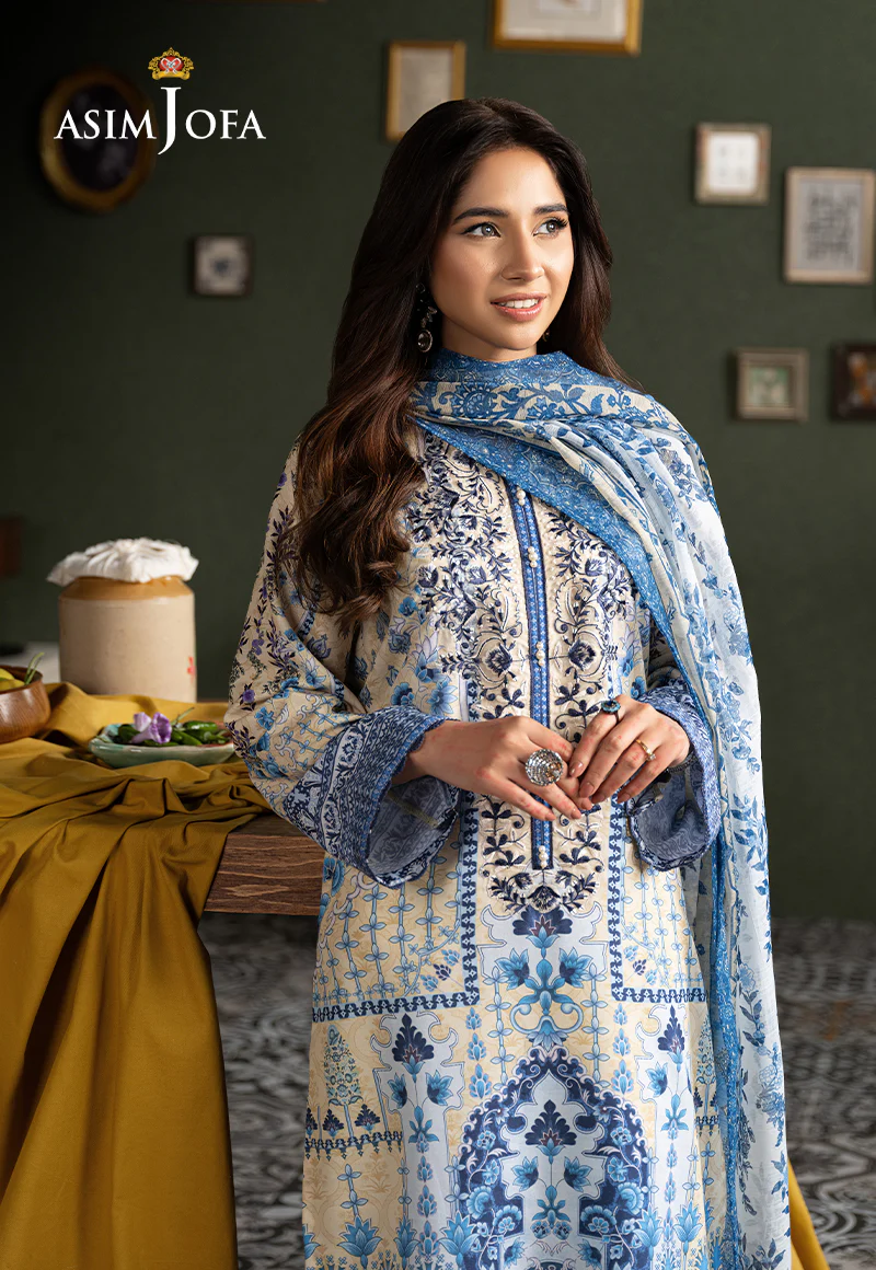 AJOD-26 PRINTED SWISS LAWN 3 PCS - Image 5