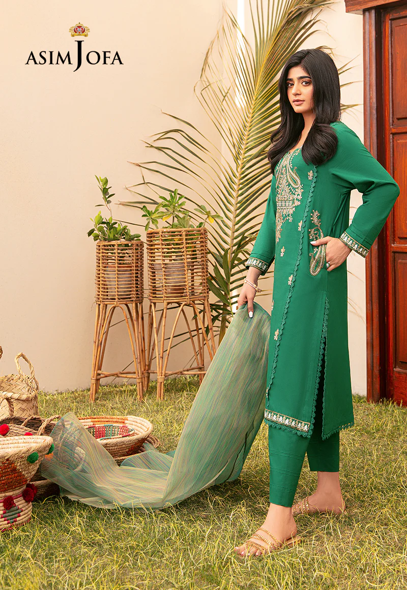 AJOD-28 EMBROIDERED CAMBRIC 3 PCS - Image 2