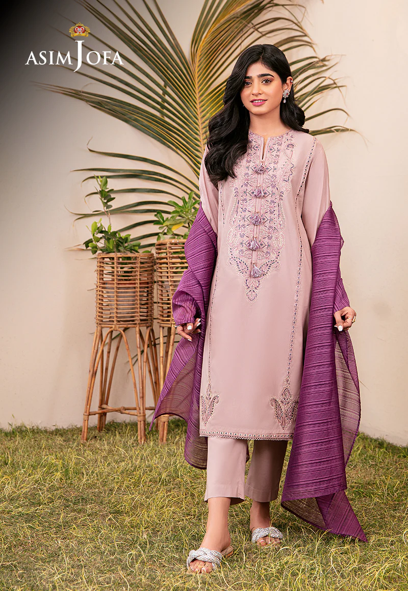 AJOD-29 EMBROIDERED CAMBRIC 3 PCS - Image 3