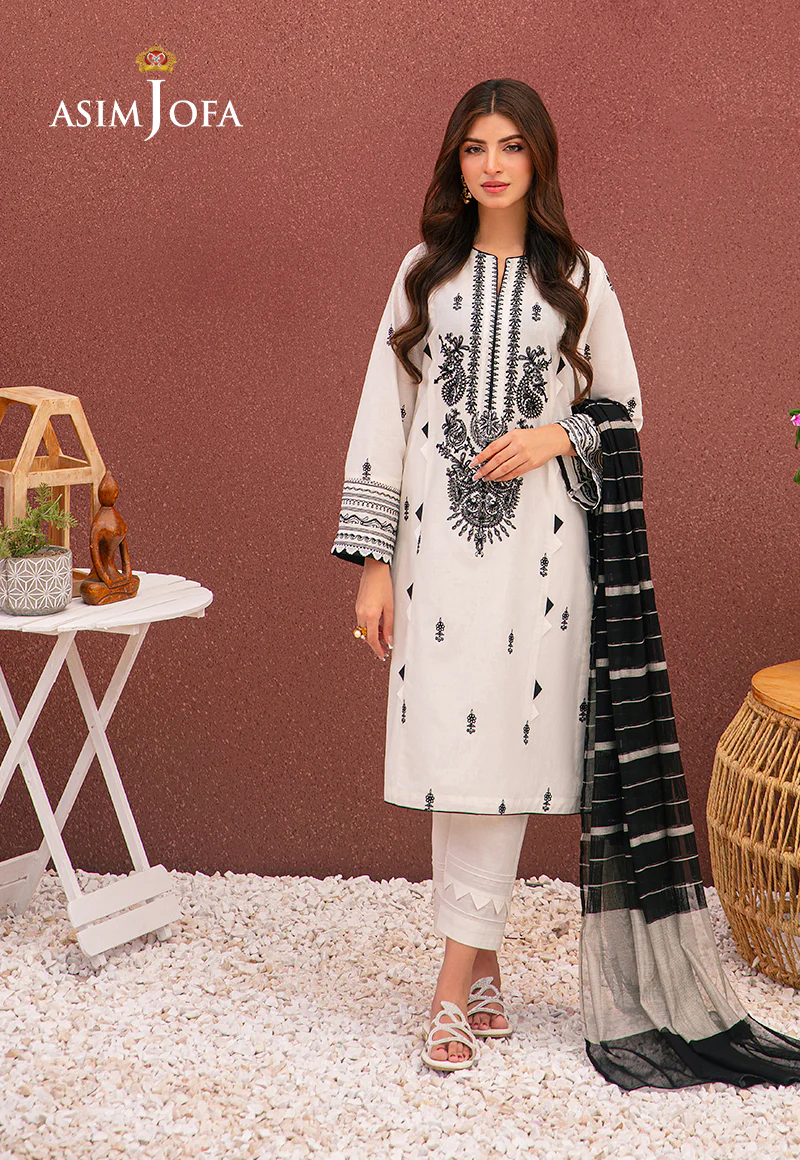 AJOD-34 EMBROIDERED CAMBRIC 3 PCS - Image 3