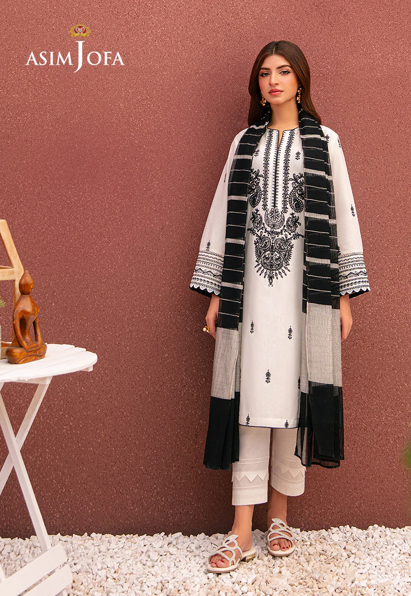 AJOD-34 EMBROIDERED CAMBRIC 3 PCS - Image 4