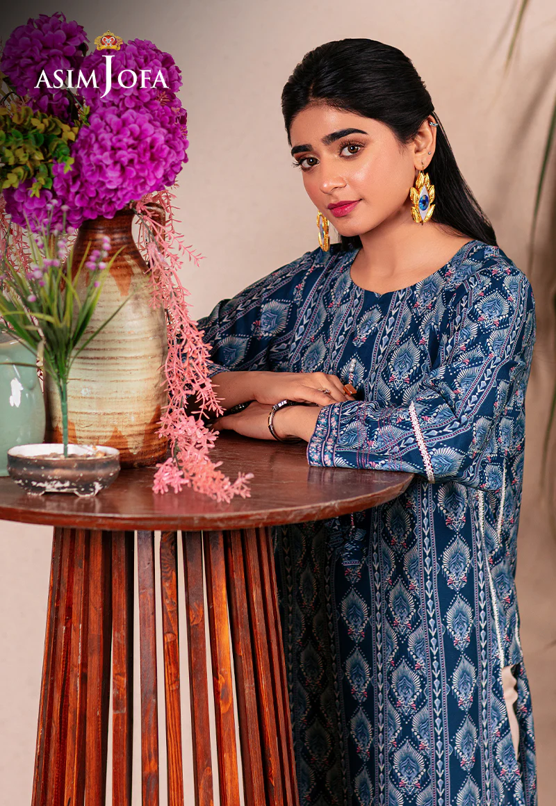 AJODD-01 EMBROIDERED COTTON SILK 1 PC - Image 5