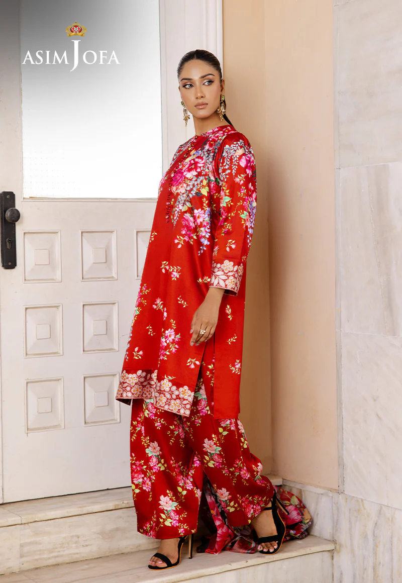 AJPB-197 EMBROIDERED CHARMEUSE SILK STITCHED 3 PCS - Image 4