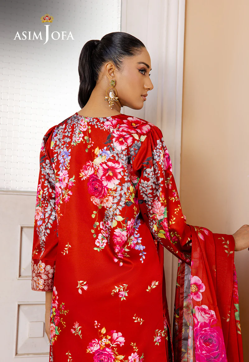 AJPB-197 EMBROIDERED CHARMEUSE SILK STITCHED 3 PCS - Image 5