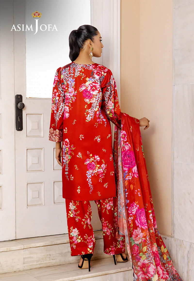 AJPB-197 EMBROIDERED CHARMEUSE SILK STITCHED 3 PCS - Image 6