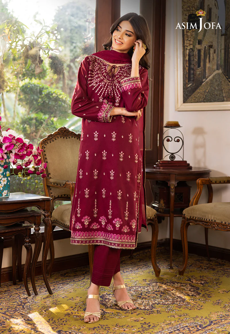 AJPE-04 (3-PC) EMBROIDERED CAMBRIC 3 PCS - Image 5