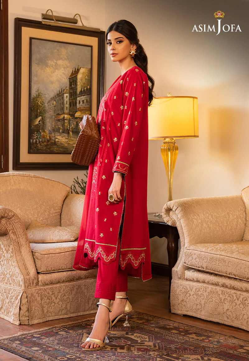 AJPE-22 (3-PC) EMBROIDERED CAMBRIC 3 PCS - Image 2