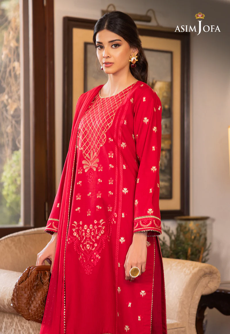 AJPE-22 (3-PC) EMBROIDERED CAMBRIC 3 PCS - Image 4