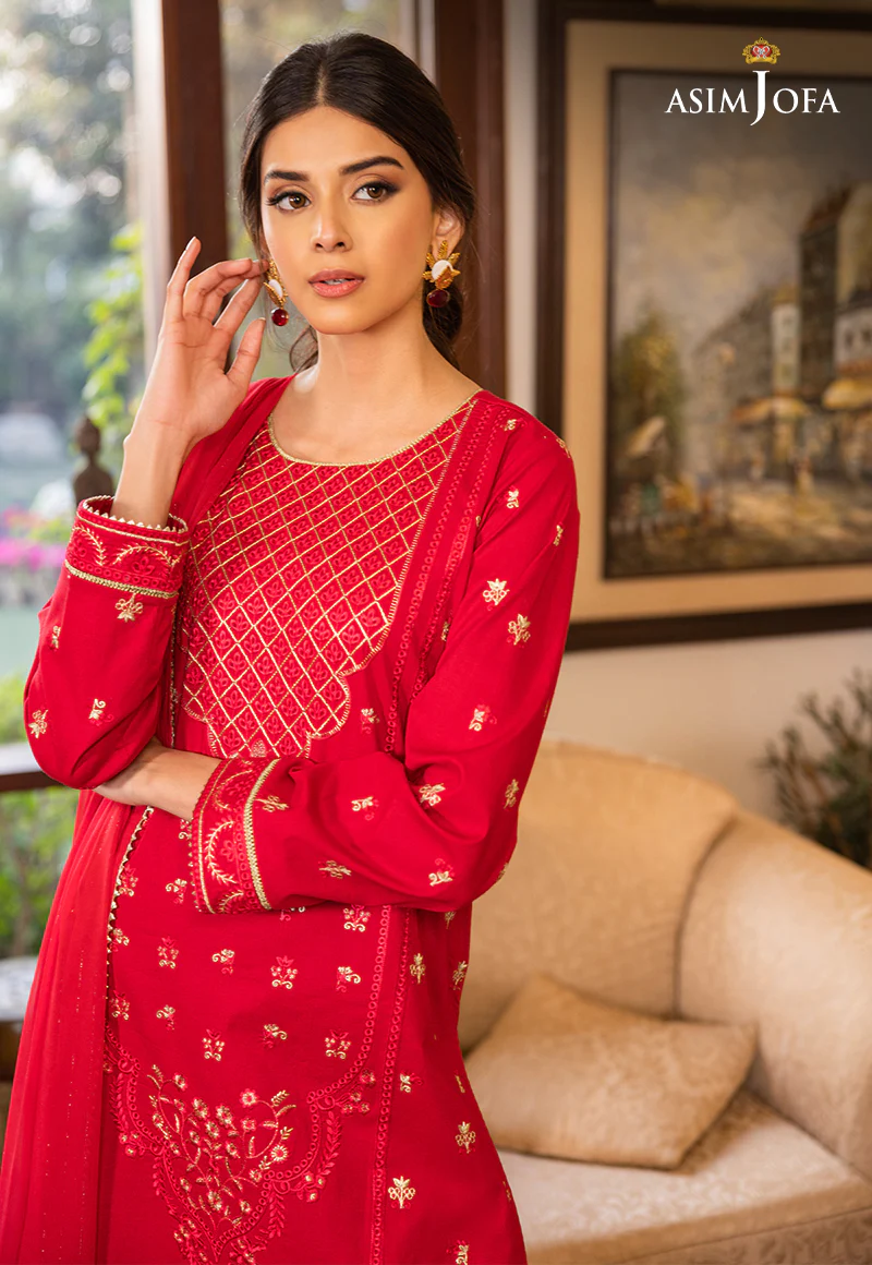 AJPE-22 (3-PC) EMBROIDERED CAMBRIC 3 PCS - Image 5