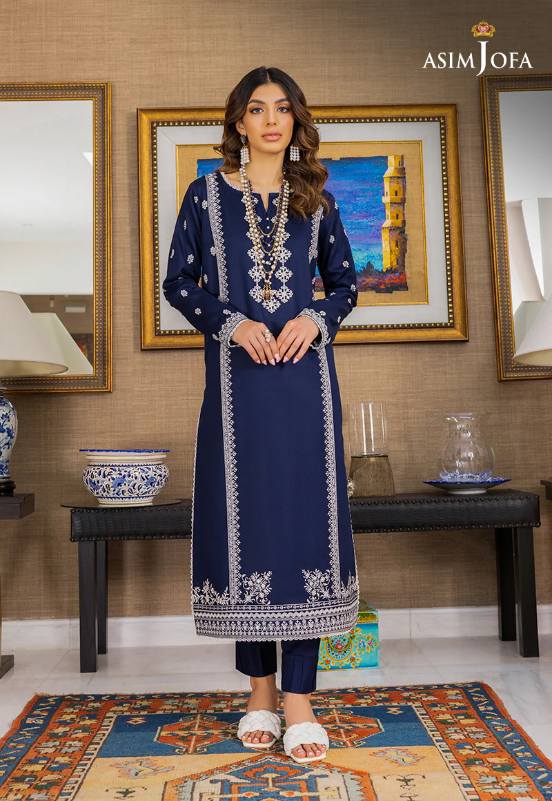 AJPE-29 (2-PC) EMBROIDERED SELF JACQUARD 2 PCS