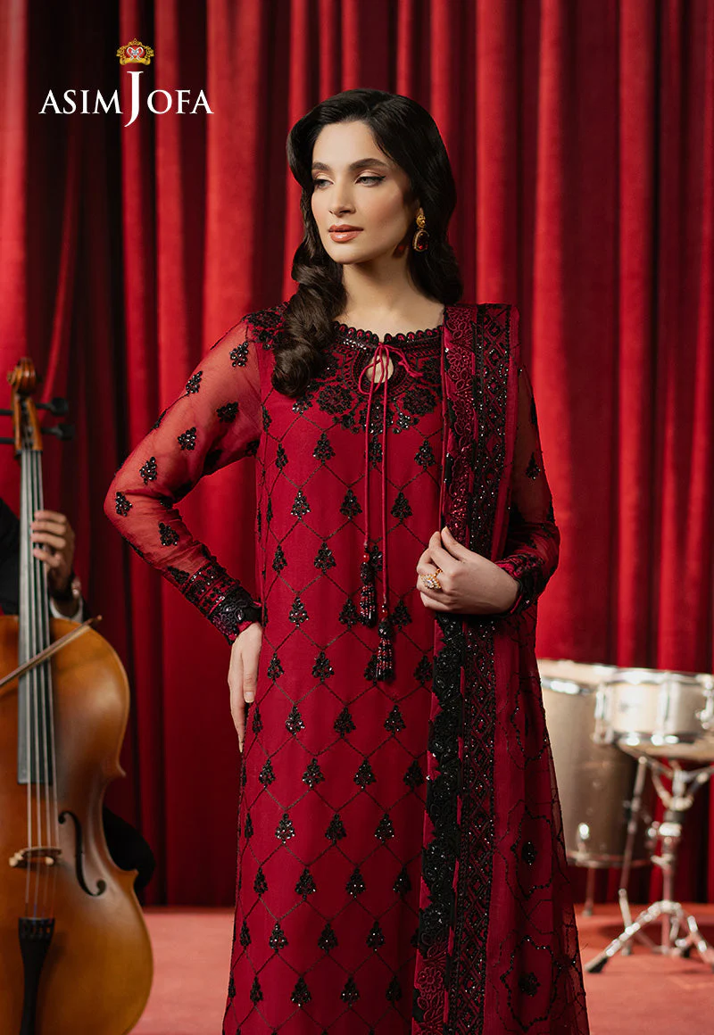 AJPFD-07 EMBROIDERED CHIFFON Stitched 3 PCS - Image 4