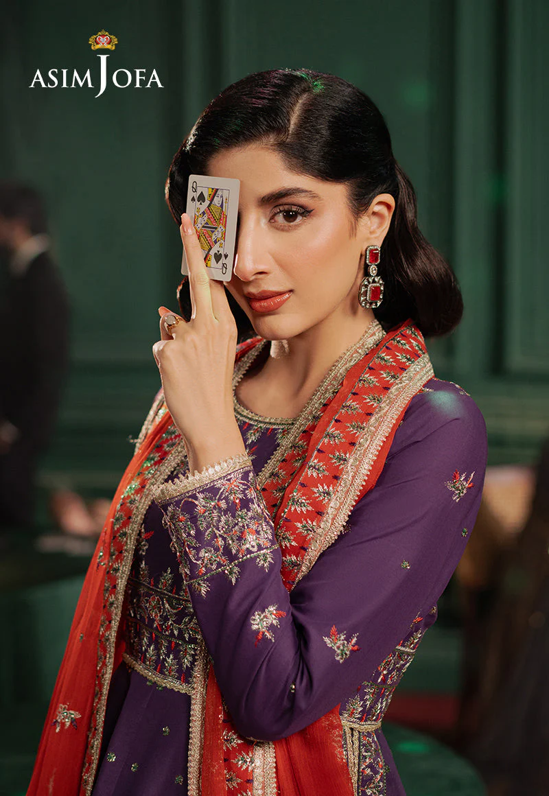 AJPFD-23 EMBROIDERED LAWN SILK Stitched 3 PCS - Image 8