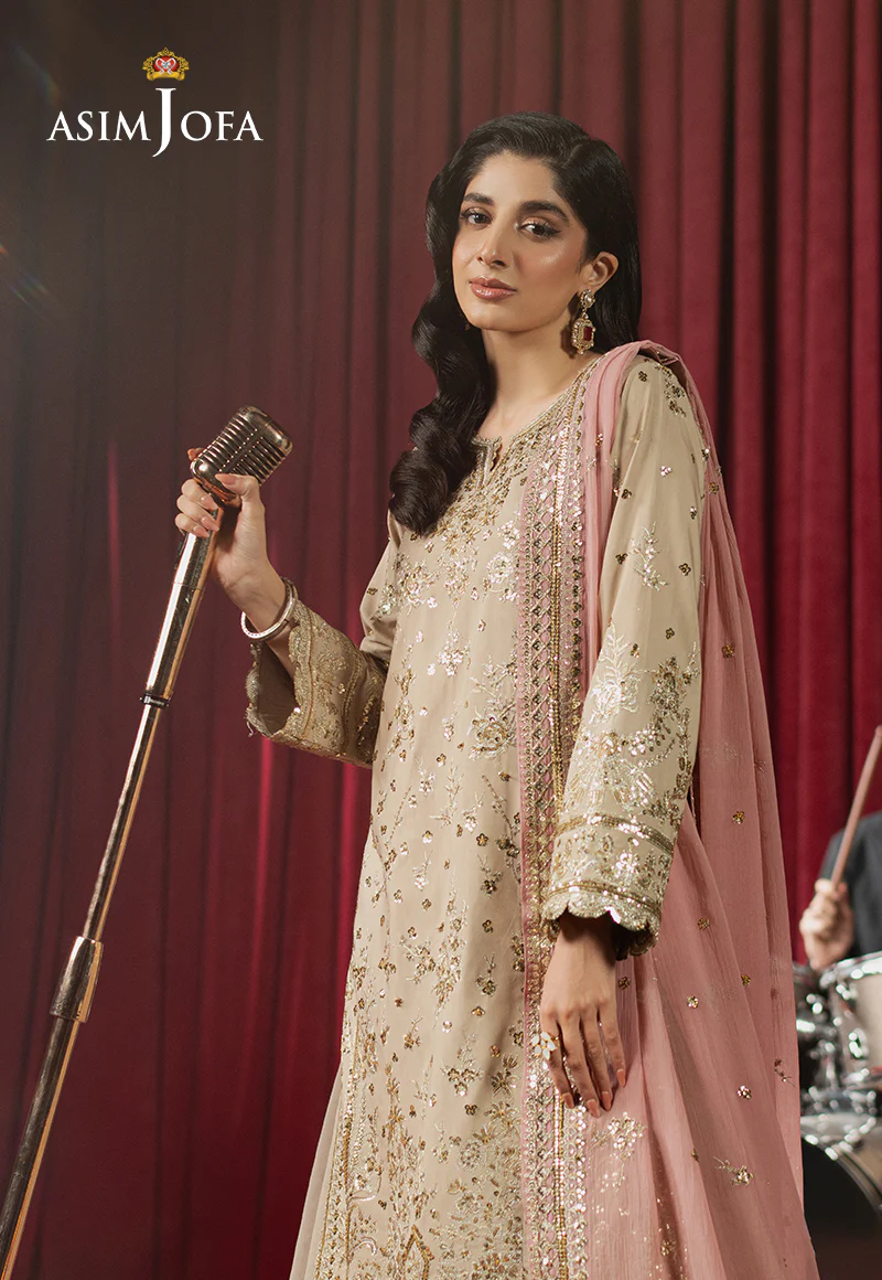 AJPF-24 EMBROIDERED SPUN RAW SILK 3 PCS - Image 5