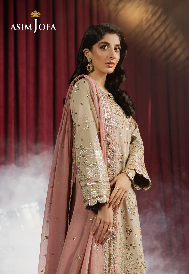 AJPF-24 EMBROIDERED SPUN RAW SILK 3 PCS - Image 7