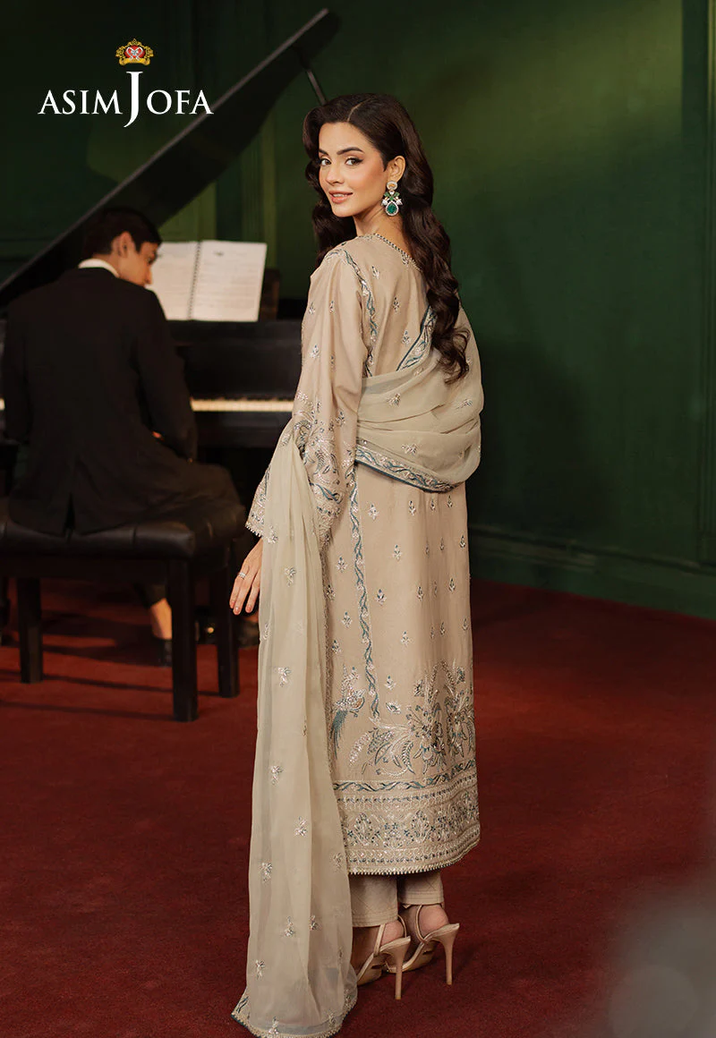 AJPFD-29 EMBROIDERED SILK Stitched 2 PCS - Image 2