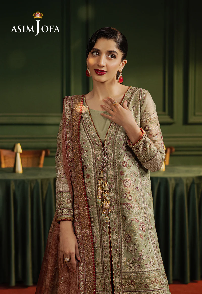 AJPF-35 EMBROIDERED ZARI KOTA SOFT NET 3 PCS - Image 4