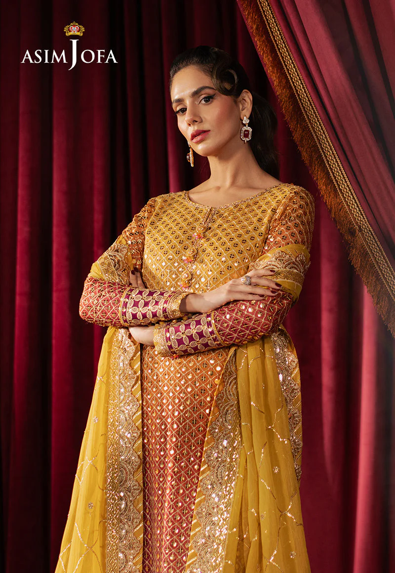 AJPFD-25 EMBROIDERED CHIFFON Stitched 3PCS - Image 6