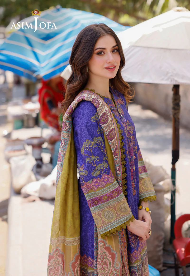 AJPL-03 PRINTED ARABIC LAWN 3 PCS - Image 3