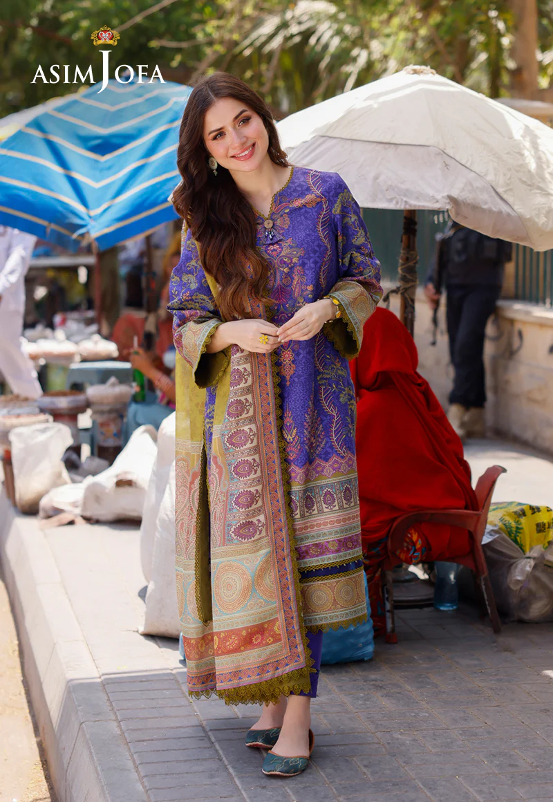 AJPL-03 PRINTED ARABIC LAWN 3 PCS - Image 4