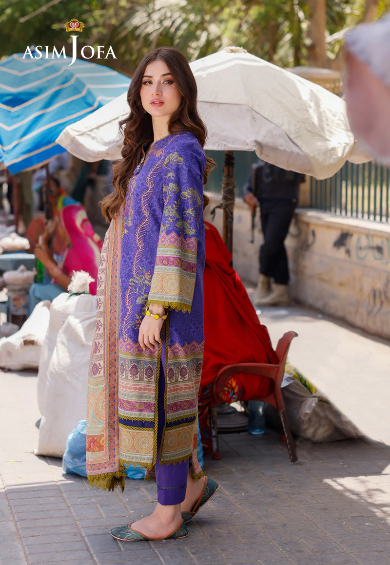 AJPL-03 PRINTED ARABIC LAWN 3 PCS - Image 5