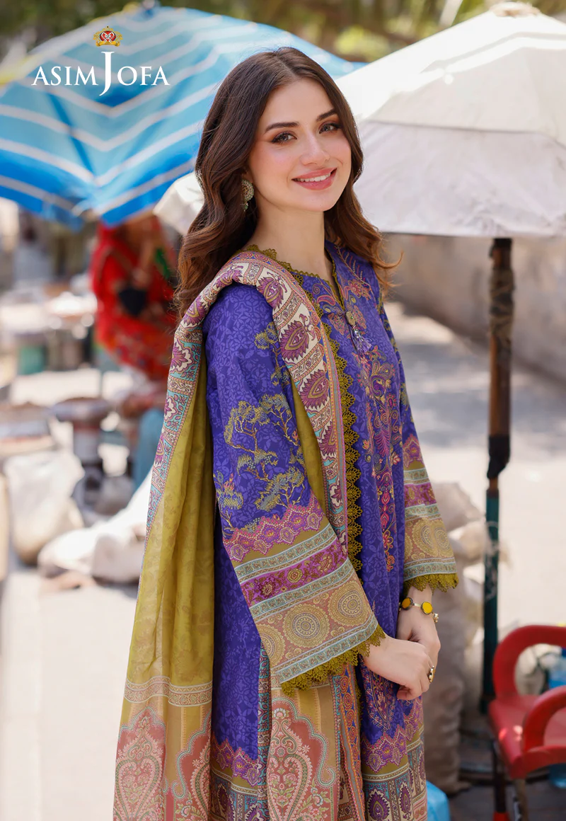 AJPL-03 PRINTED ARABIC LAWN 3 PCS - Image 7