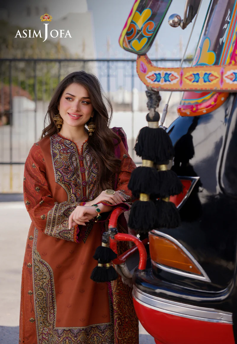 AJPL-05 PRINTED ARABIC LAWN 3 PCS - Image 5