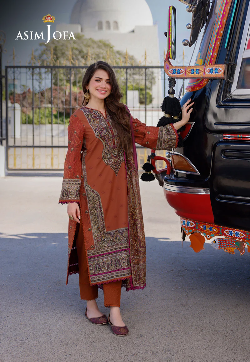 AJPL-05 PRINTED ARABIC LAWN 3 PCS - Image 8