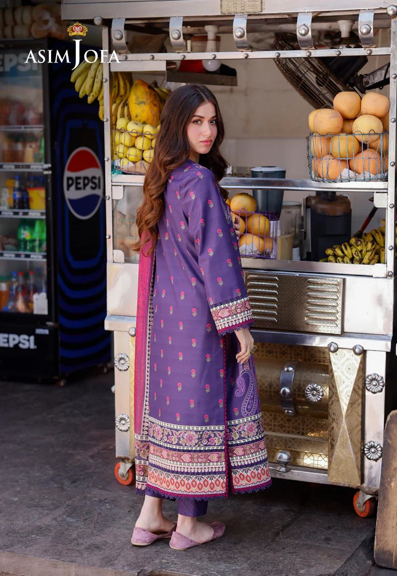 AJPL-11 PRINTED ARABIC LAWN 3 PCS - Image 2