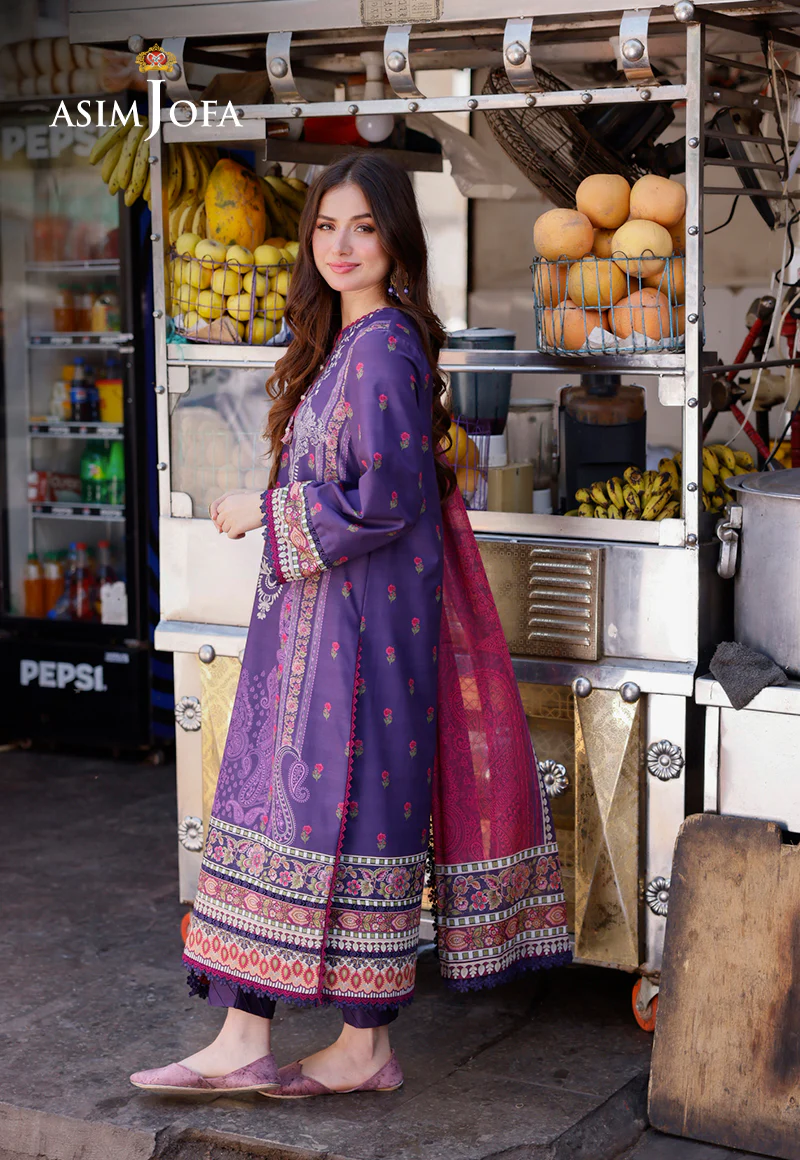 AJPL-11 PRINTED ARABIC LAWN 3 PCS - Image 3